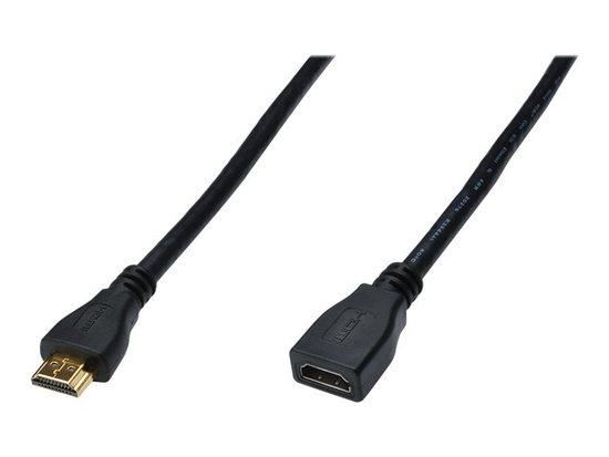 ASSMANN HDMI High Speed extension cable type A M F 2.0m w Ethernet Ultra HD 24p gold bl