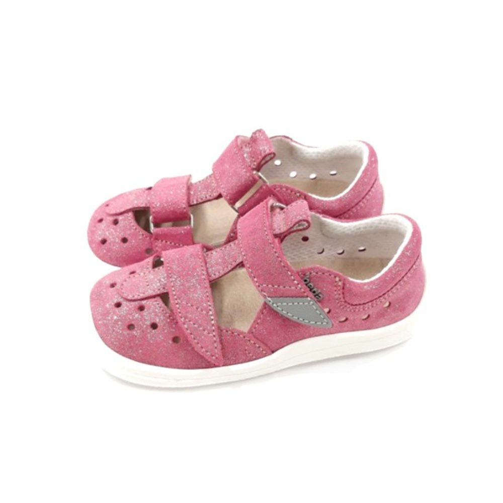 BEDA SANDÁLY JANETTE Pink Sparkle | Dětské barefoot sandály - 22
