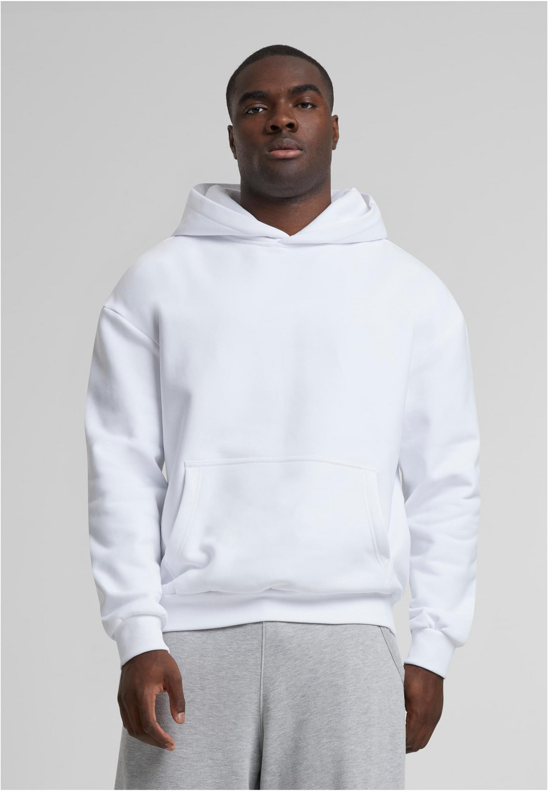 Pánská mikina s kapucí Ultra Heavy Oversized bílá