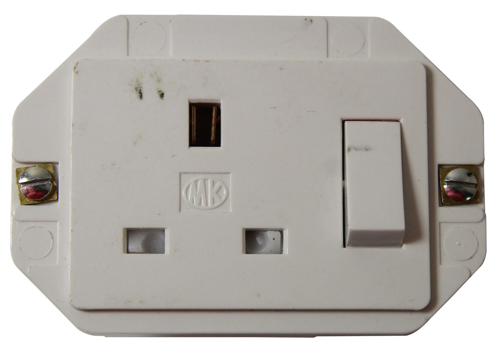 Honeywell 2531Whi Mains Socket, 1Gang Switch