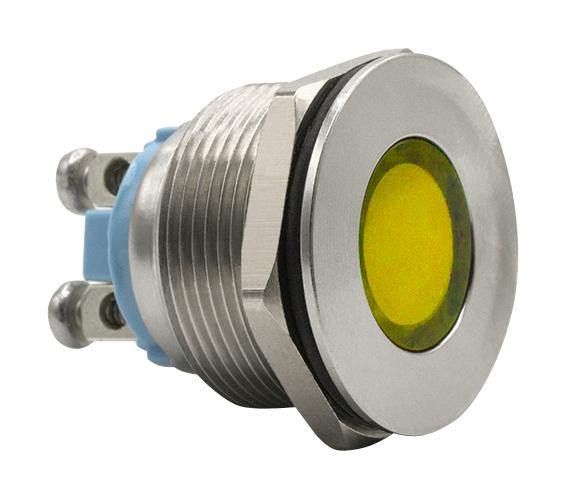 Dialight 622-1302-304F 22Mm Panel Mount Indicator, Yellow 29Ah3032