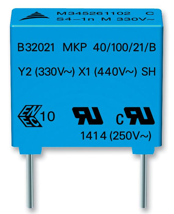 Epcos B32022A3103M000 Cap, 0.01Âµf, 20%, Pp