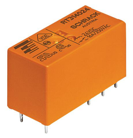 Schrack - Te Connectivity Rt424005 Relay, Dpdt, 250Vac, 8A