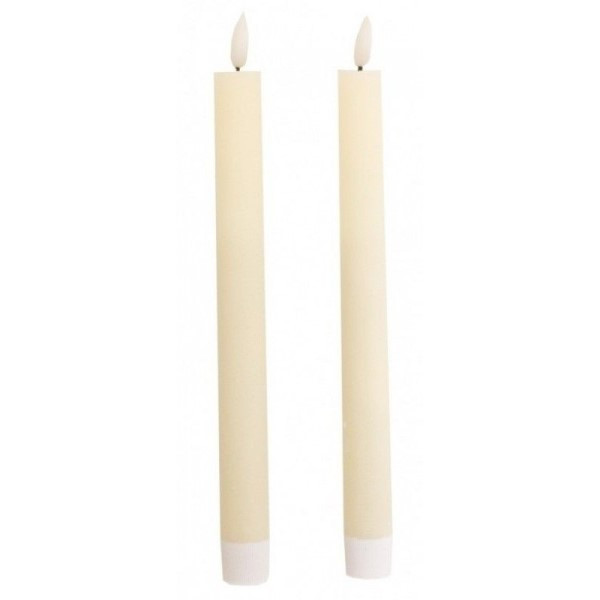 SVÍCKY s LED plamínkem 24 cm 2 ks