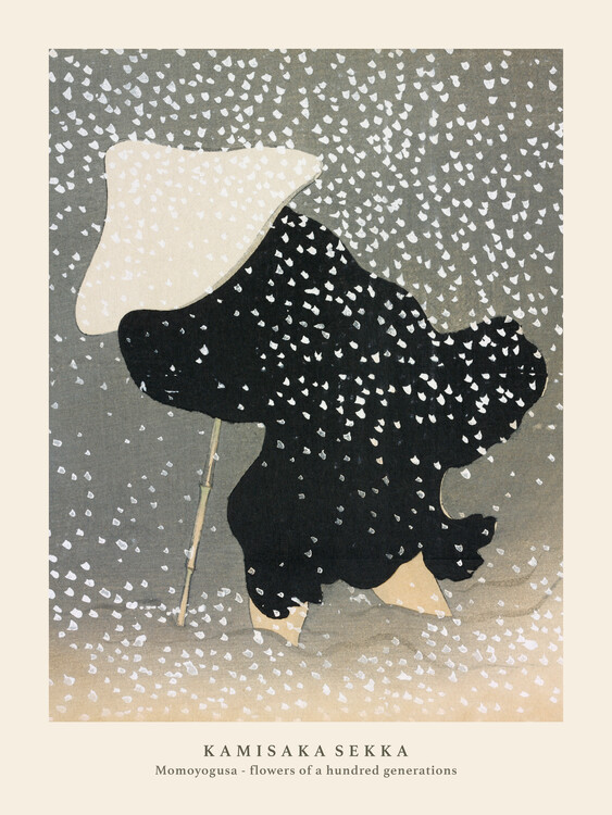 autor Obrazová reprodukce Swirling Snow (Special Edition Japandi Vintage) - Kamisaka Sekka, 30 × 40 cm