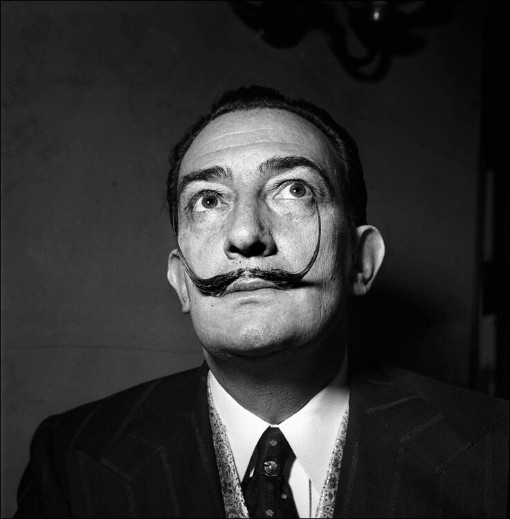 REPORTERS ASSOCIES Fotografie Salvador Dali In Paris, France In 1953, REPORTERS ASSOCIES, 40 × 40 cm