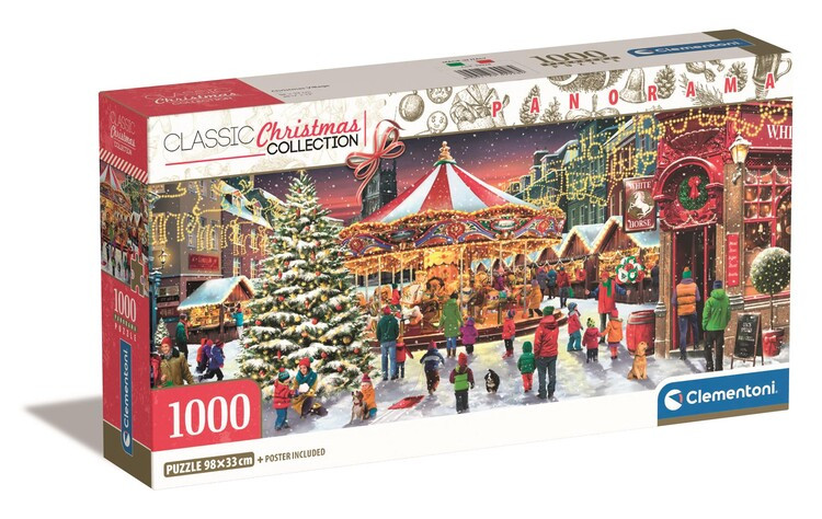 CLEMENTONI Puzzle Christmas Village, 1000 ks