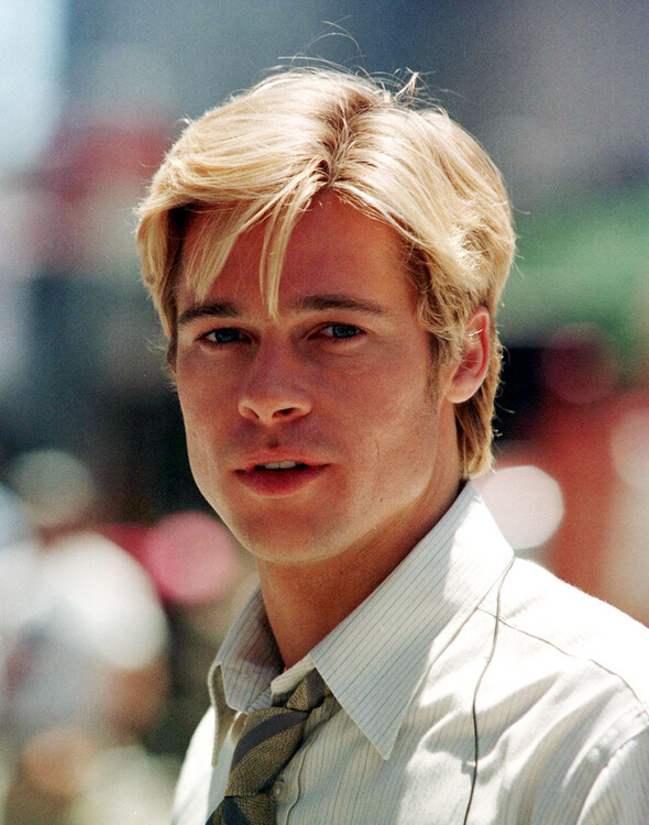 Trevor Gillespie Fotografie Brad Pitt at shooting the movie Meet Joe Black, Trevor Gillespie, 30 × 40 cm