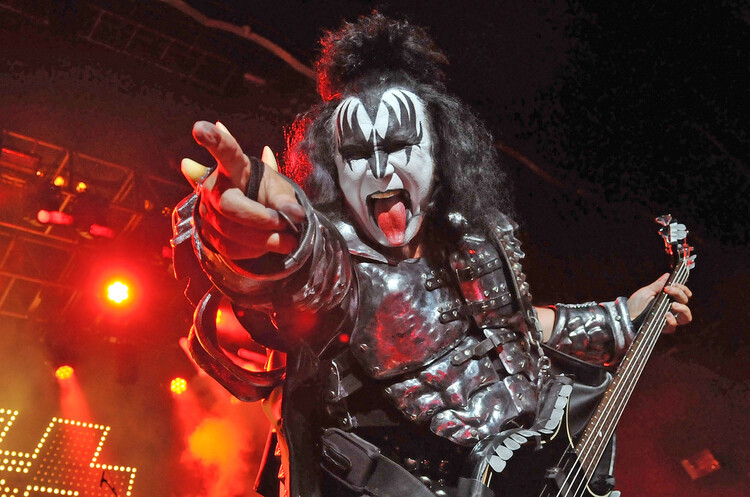 Jim Dyson Fotografie Gene Simmons of US rock group Kiss, Jim Dyson, 40 × 26.7 cm