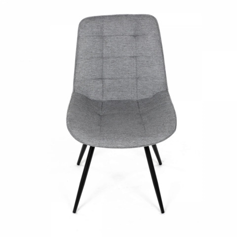 Jídelní židle šedá černé kovové nohy otočná 90° L/P HC-T1130 GREY2 Autronic