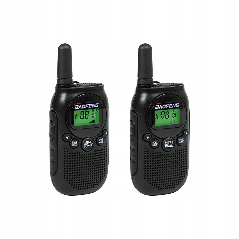 Krátká vlnovka Rádio Pmr BF-T6 sada 2ks černá 24-929