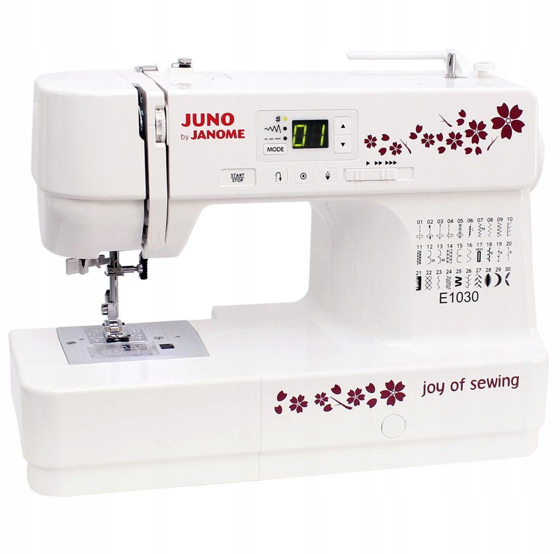 Elektronický šicí stroj Janome Juno E1030 s výbavou