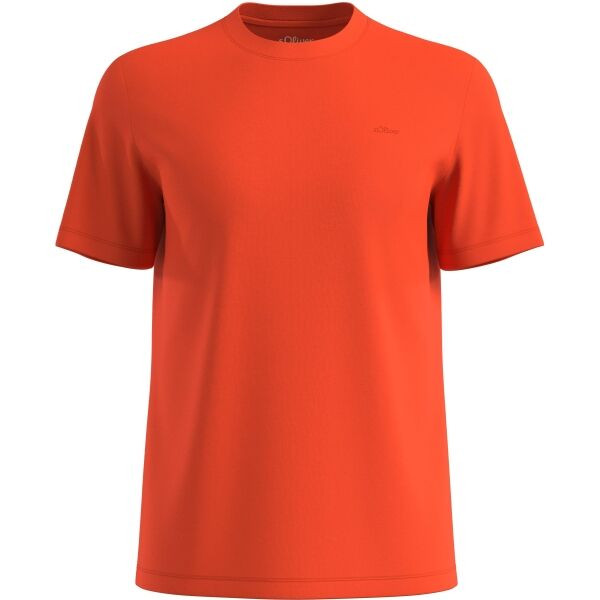 s.Oliver RL T-SHIRT Pánské tričko, oranžová, velikost