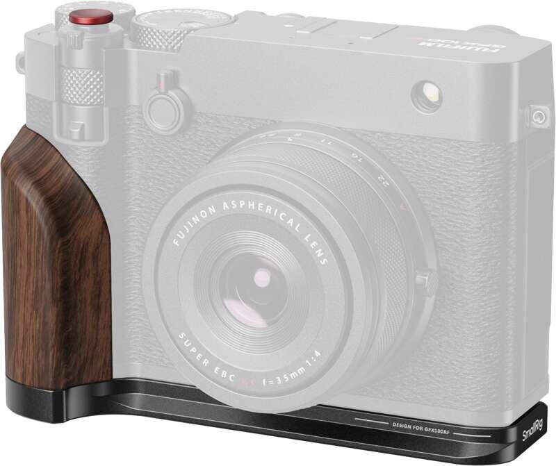 SmallRig 5266 L-Shape Mount Plate with Wooden Handle pro FUJIFILM GFX100RF Black