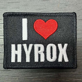 Workout Nášivka I love HYROX- 65x50 mm WOR498