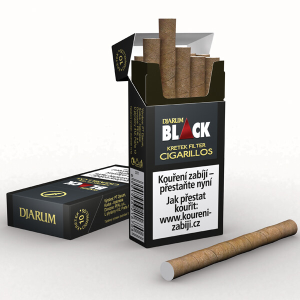 Doutníky Djarum Black Kretek Filtr Cigarillos 10ks