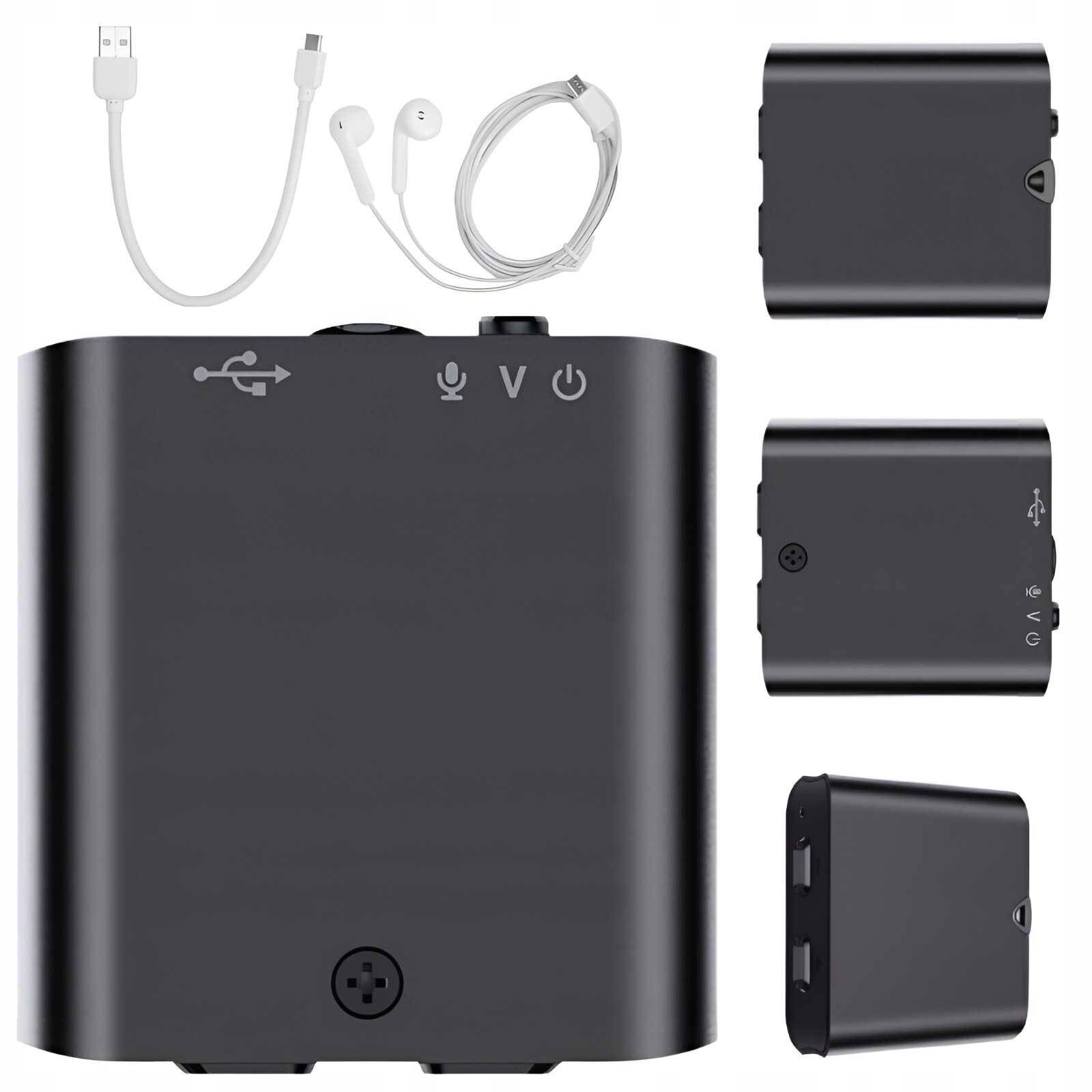 Diskrétní audio štěnice 8GB neviditelný odposlech superzvuk do auta 3cm