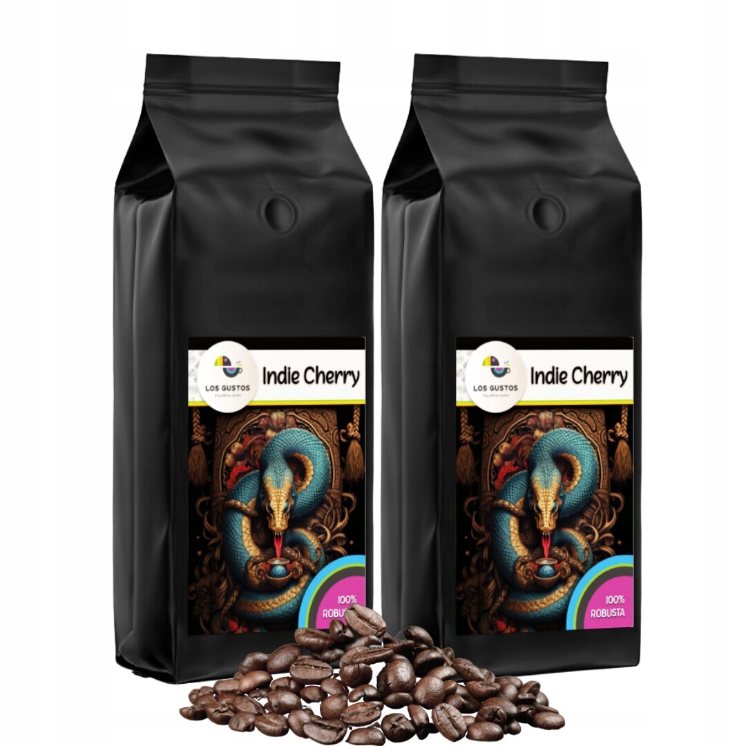 Káva zrnková Indie Cherry Los Gustos 2x1000g