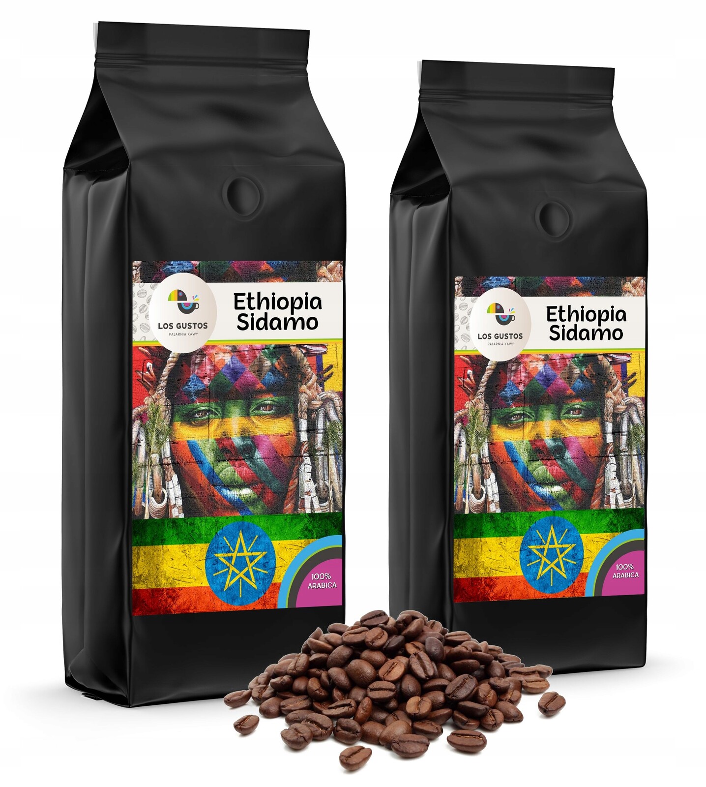 Káva zrnková Etiopie Sidamo 2x1000 Los Gustos