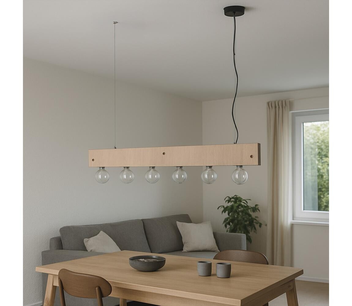 ONLI ONLI - Lustr na lanku ARGO 6xE27/22W/230V béžová