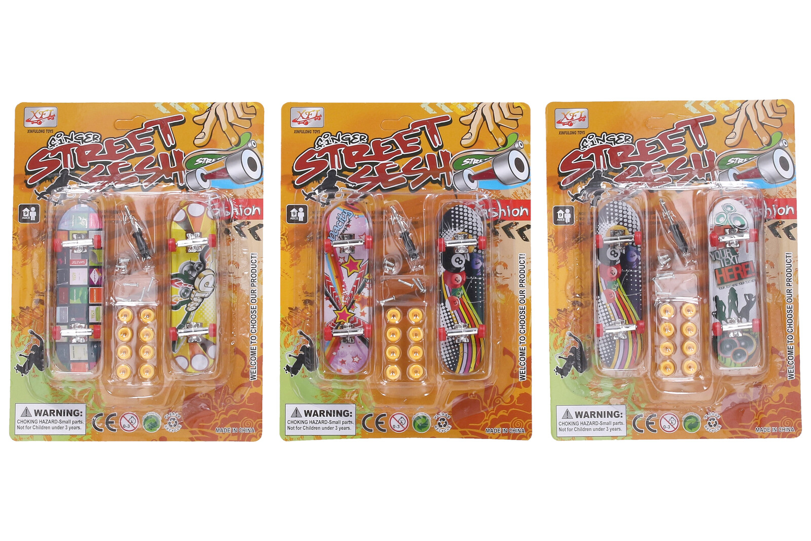 Fingerboard set 9 cm