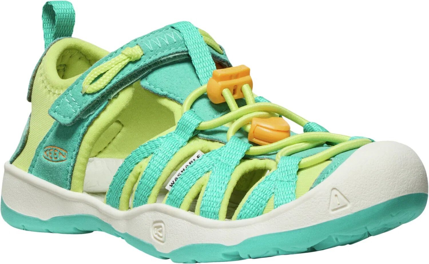 Keen MOXIE SANDAL CHILDREN bright aqua/bright marigold Velikost: 25/26