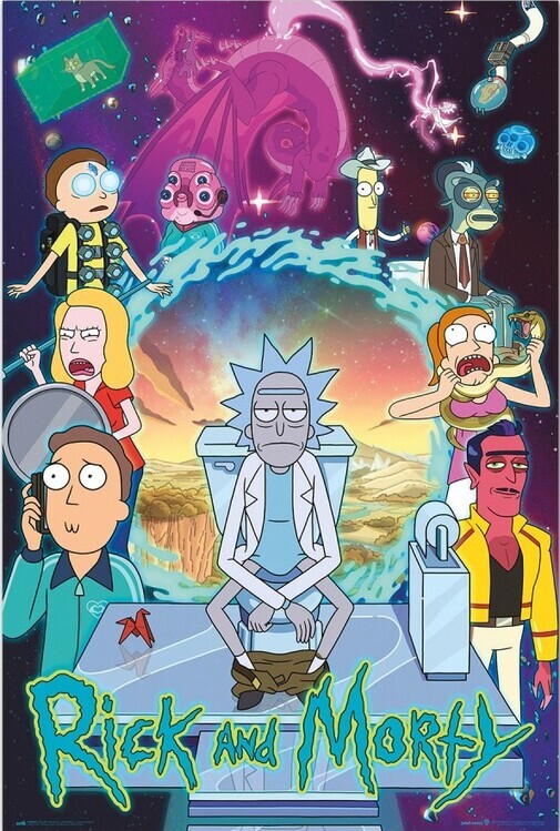 GRUPO ERIK Plakát, Obraz - Rick & Morty - Season 4, 61 × 91.5 cm