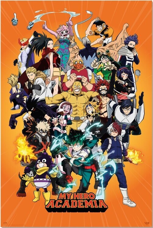 GRUPO ERIK Plakát, Obraz - My Hero Academia - Characters, 61 × 91.5 cm