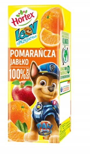 Hortex 100% pomeranč -jablečná šťáva 27 x 200 ml
