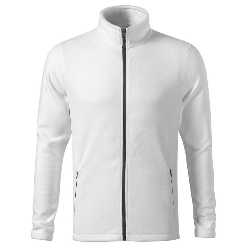 MALFINI Pánská fleecová mikina Factor - Bílá | 2XL
