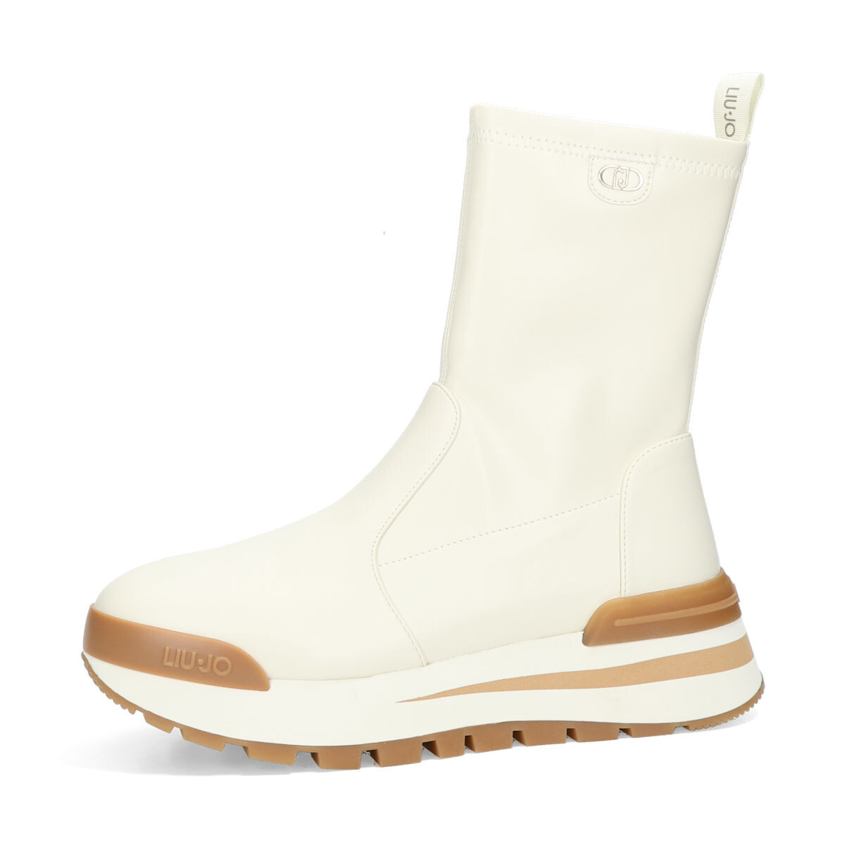 Liu Jo dámské stylové kotníkové kozačky - béžové - 37