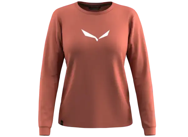 Salewa Eagle Solidlogo Dry Tee W dámské triko dlouhý rukáv Etruscan red vel. 42/36