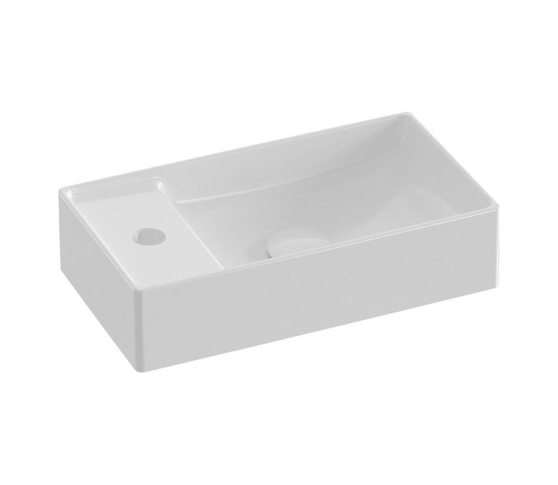 Ravak XJX01240000 - Umyvadlo na desku VEDA SLIM 40x22 cm keramika/bílá XJX01240000