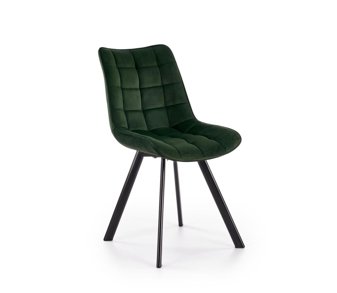 Halmar Jídelní židle COMORO 1 ks tmavě zelená V-CH-K/332-KR-C.ZIELONY