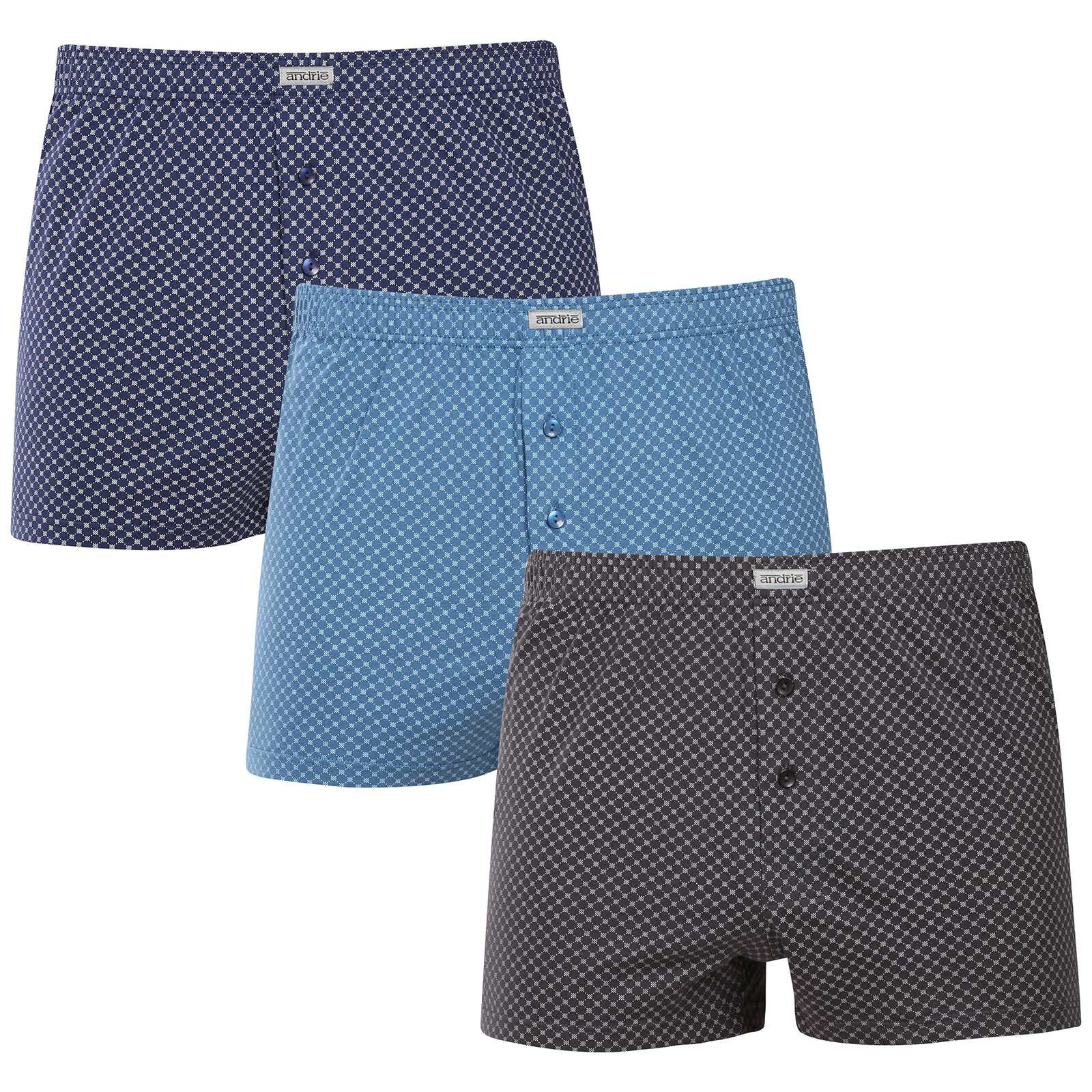 3PACK pánské trenky Andrie vícebarevné (PS 5888) M, trenýrky