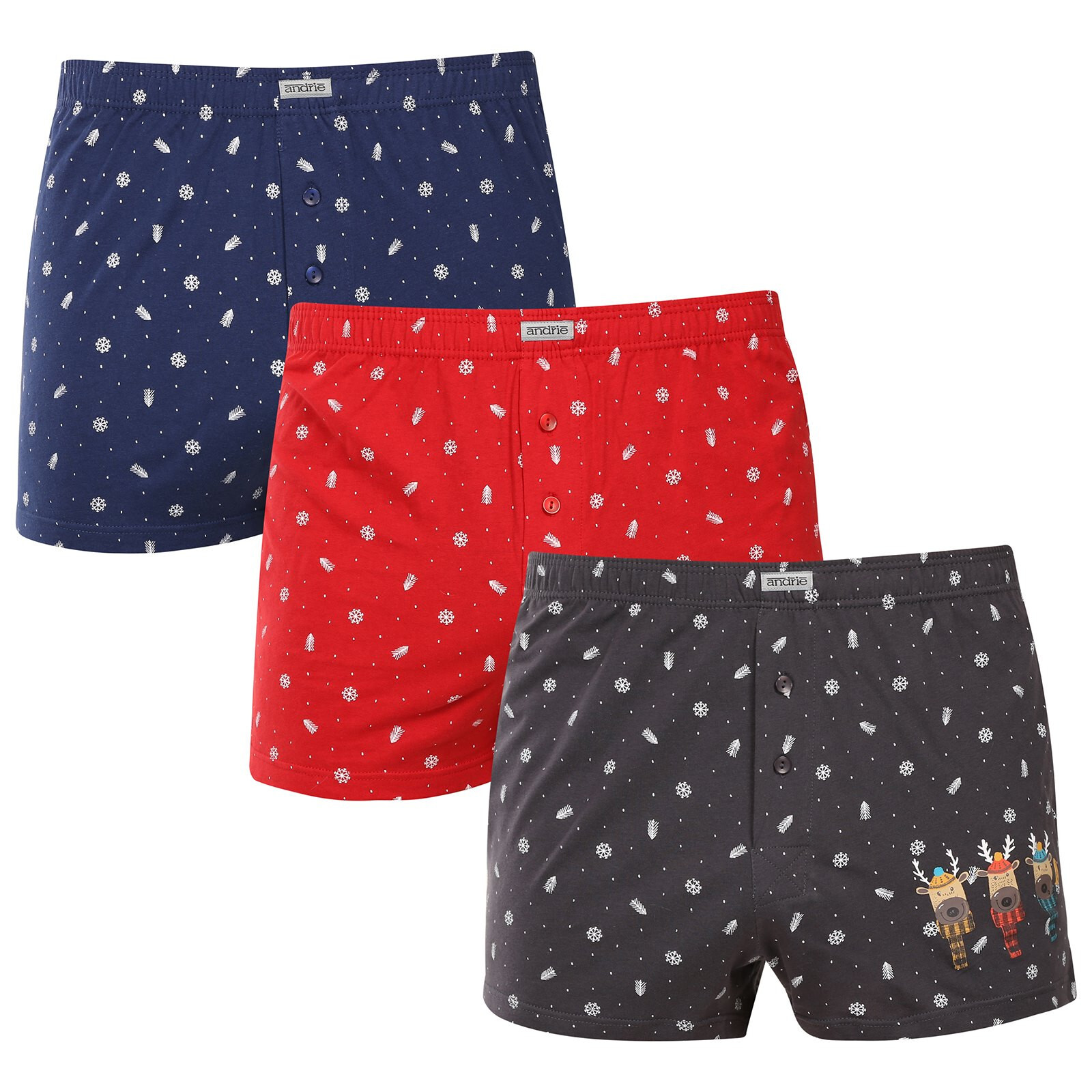 3PACK pánské trenky Andrie vícebarevné (PS 5911) XL, trenýrky