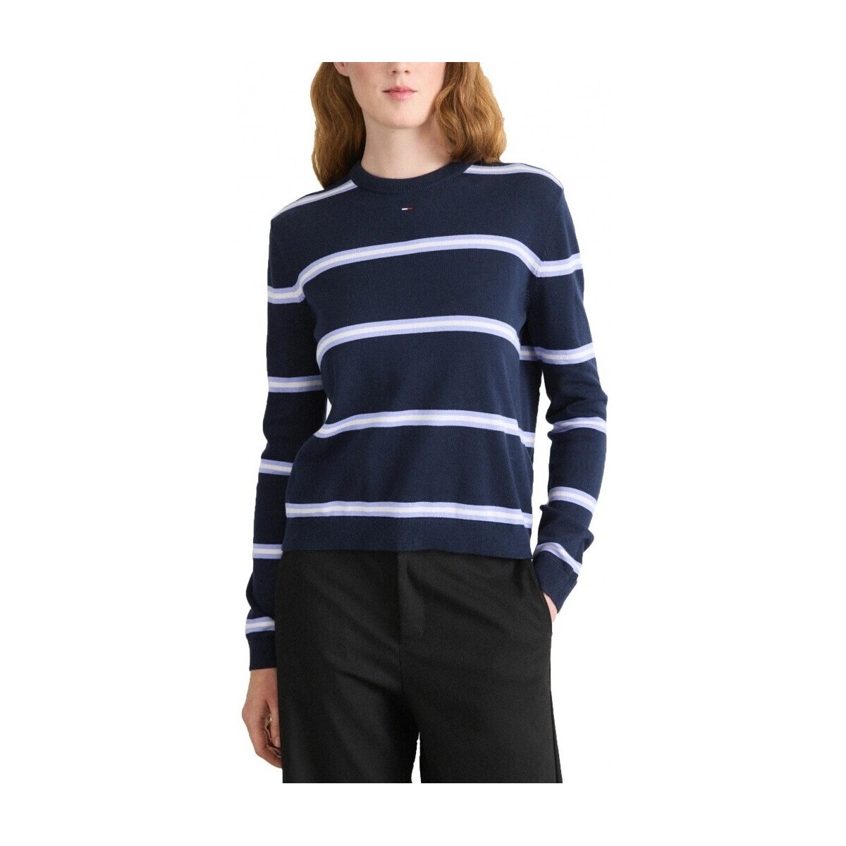 Tommy Jeans  TJW ESSENTIAL CREW SWEAT  Modrá