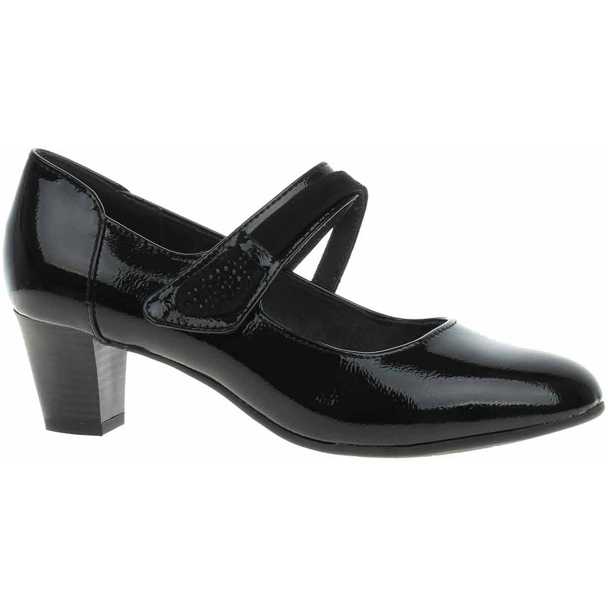 Jana  Dámské lodičky  8-24465-43 black patent  Černá