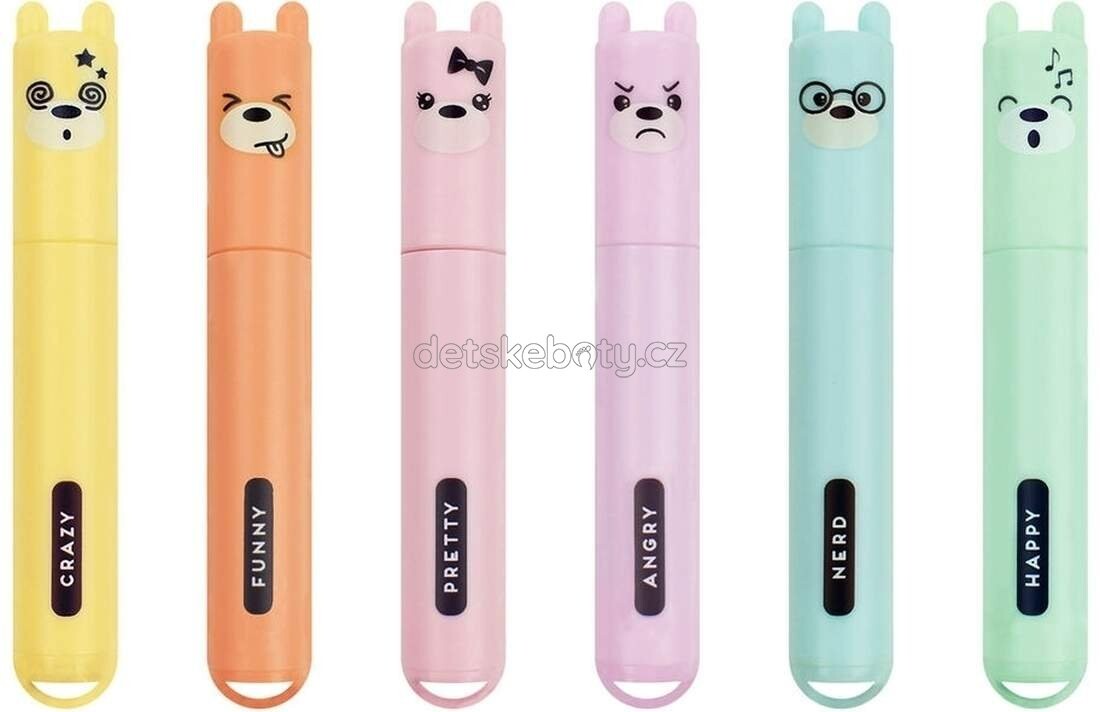 Sada zvýrazňovačů Legami Teddy' S Style - Set Of 6 Mini Pastel Highlighters