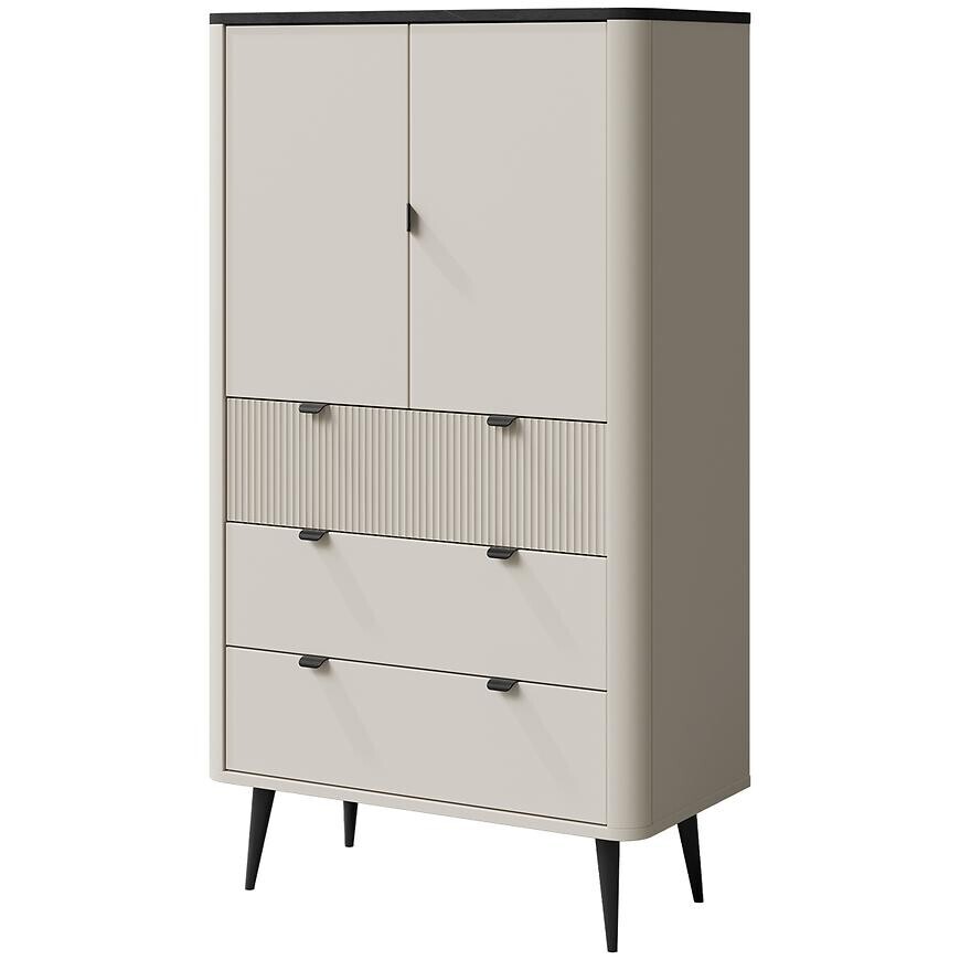 Skříň Marly 6 kašmír/šedý kámen