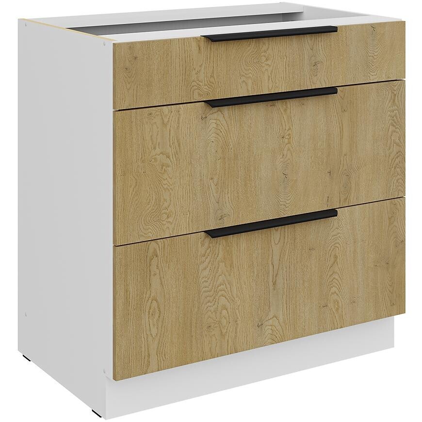 Kuchyňská skříňka Cremona Wh 80d 3s Bb