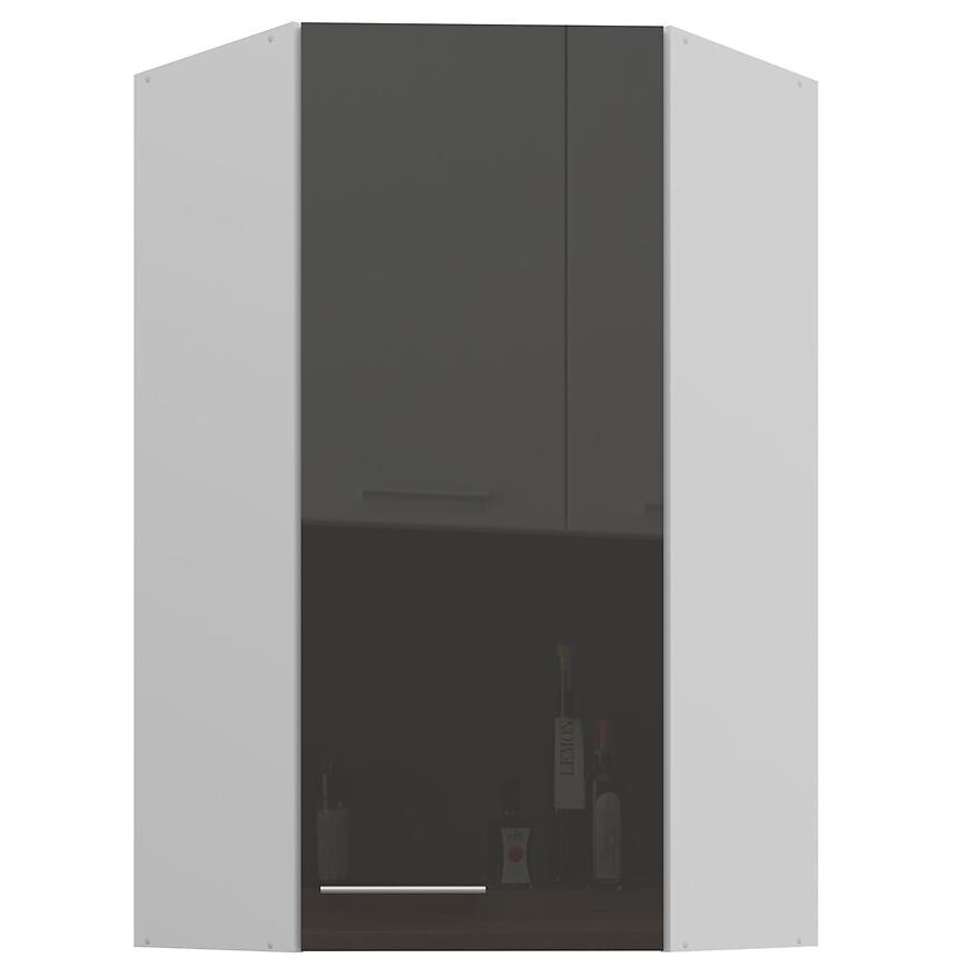 Kuchyňská skříňka Lara šedá 60x60 GN-108 1F (45°)