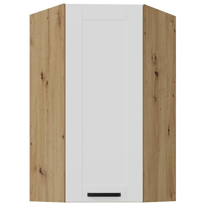 Kuchyňská skříňka Luna bílý matná/artisan 60x60 GN-108 1F (45°)