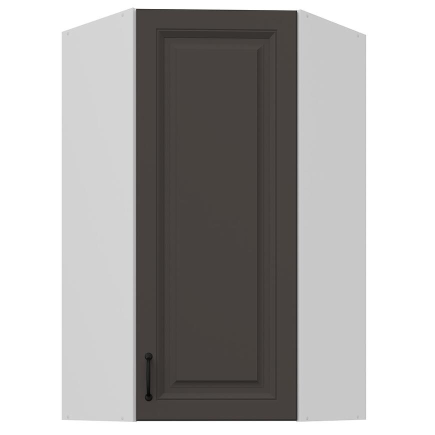 Kuchyňská skříňka Stilo grafit matná/bílý 60x60 GN-108 1F (45°)
