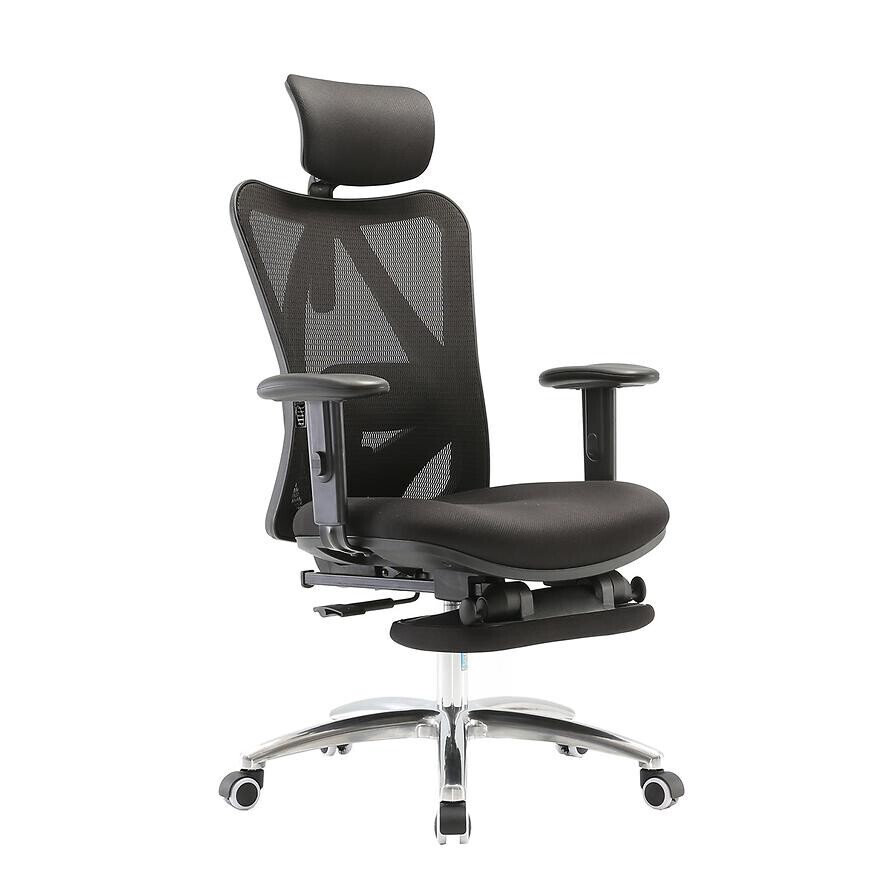 Kancelářské židle Angel Europa se podnožkou černá