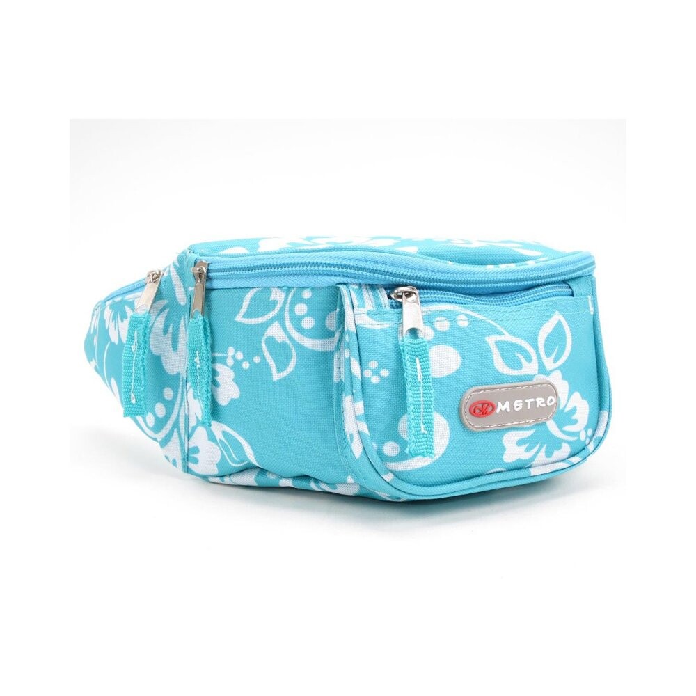 Ledvinka Metro Flower - tyrkysová