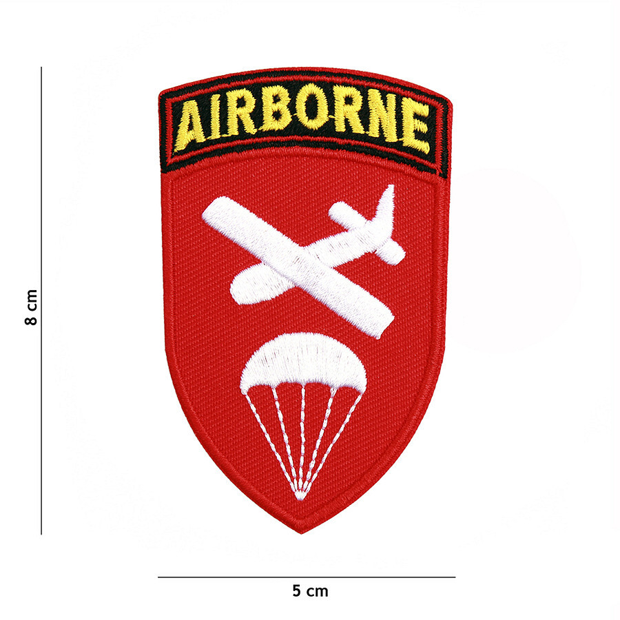 Nášivka textilní Fostex US Airborne Command - červená-černá