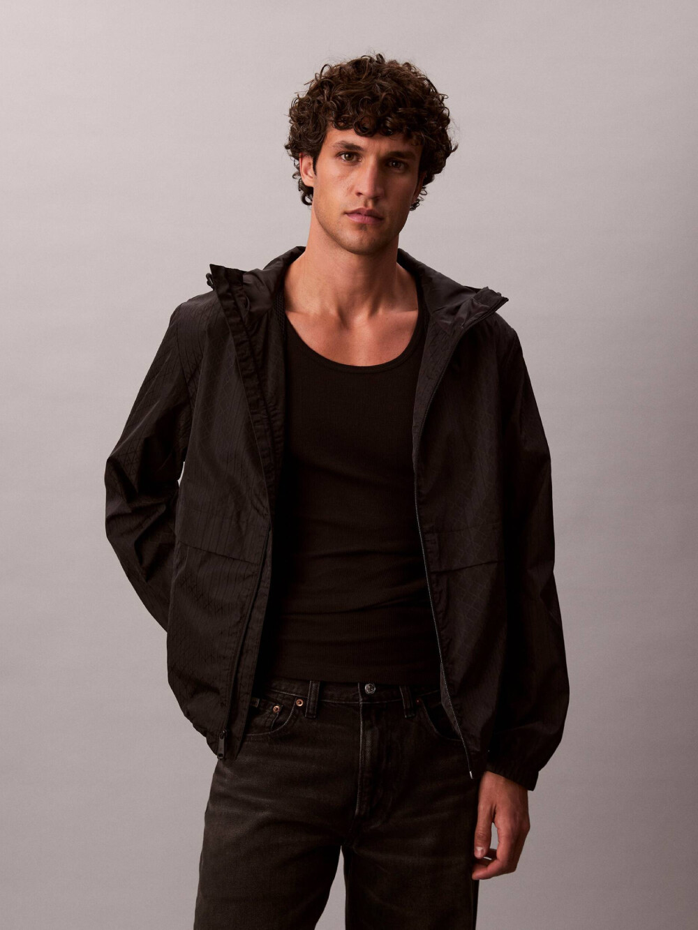 Calvin Klein pánská černá bunda LV04RD510GUB1 S