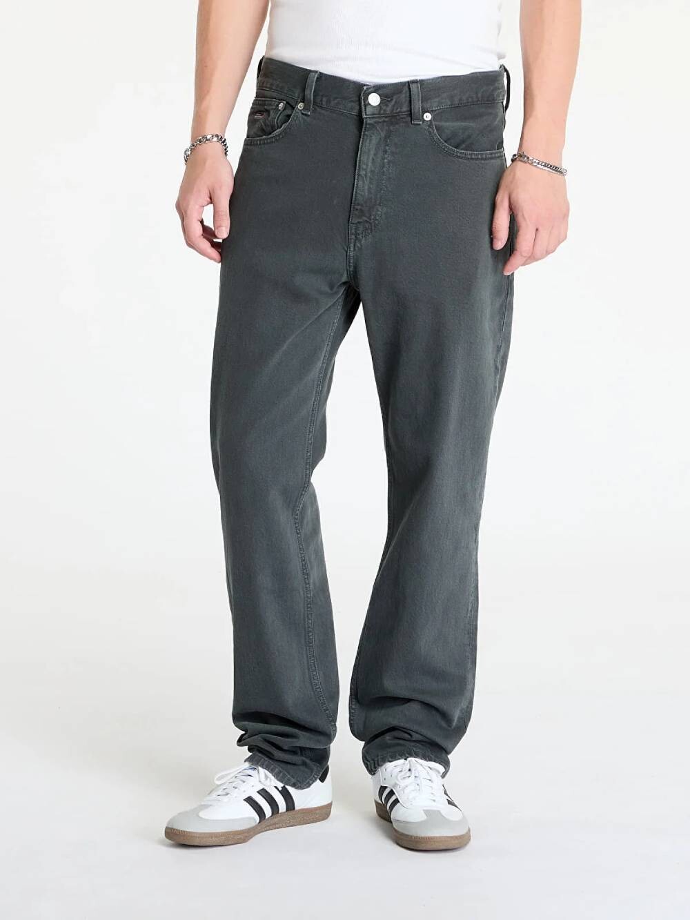 Tommy Jeans pánské šedé džíny DM0DM20493 30/32