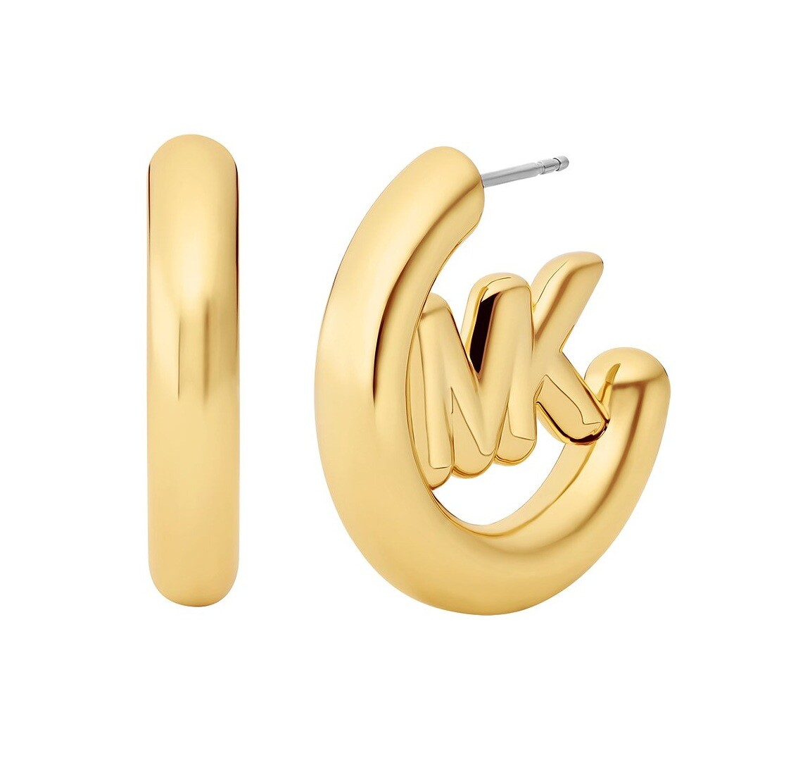 Michael Kors Výrazné pozlacené kruhy Kors MK MKJ8509710